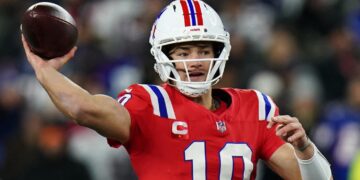 Los Patriots de Drake Maye, equipo de época tras solo 10 juegos